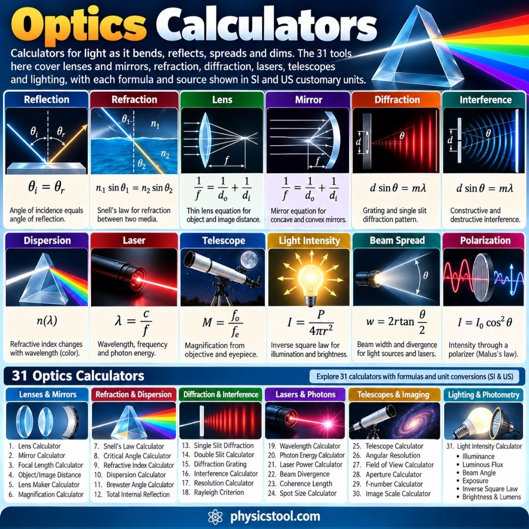 Optics Calculators